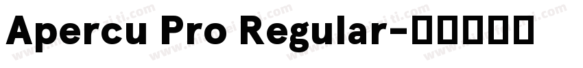 Apercu Pro Regular字体转换